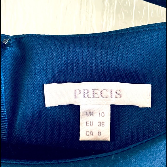 Navy Blue Dress (Précis Designer) size 8. - Picture 3 of 6